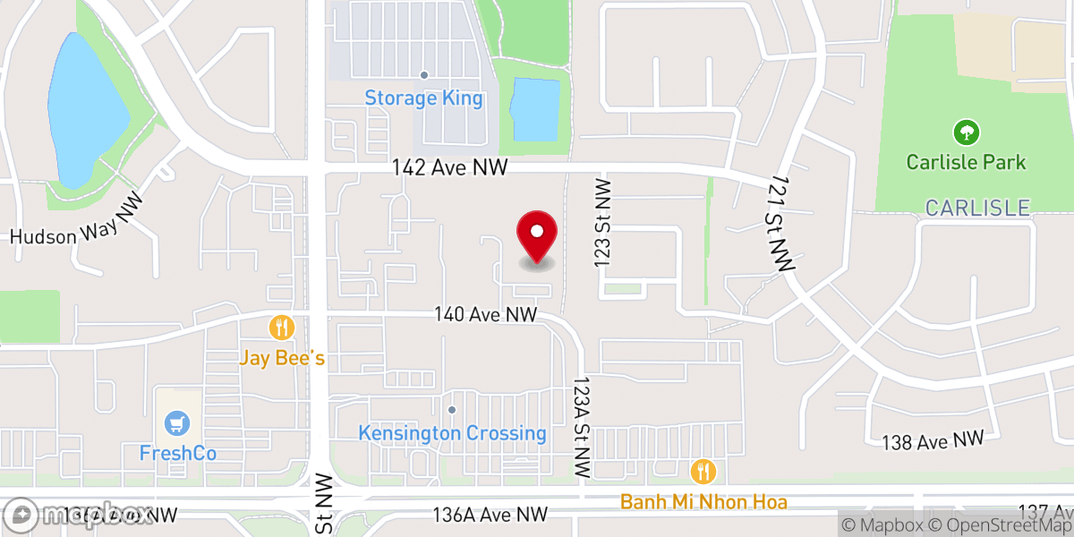 Map showing location of Salvation Army Castledowns Church