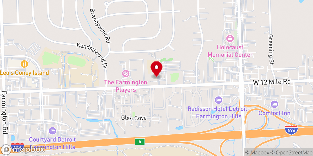 Map showing location of St. Fabian Catholic Church