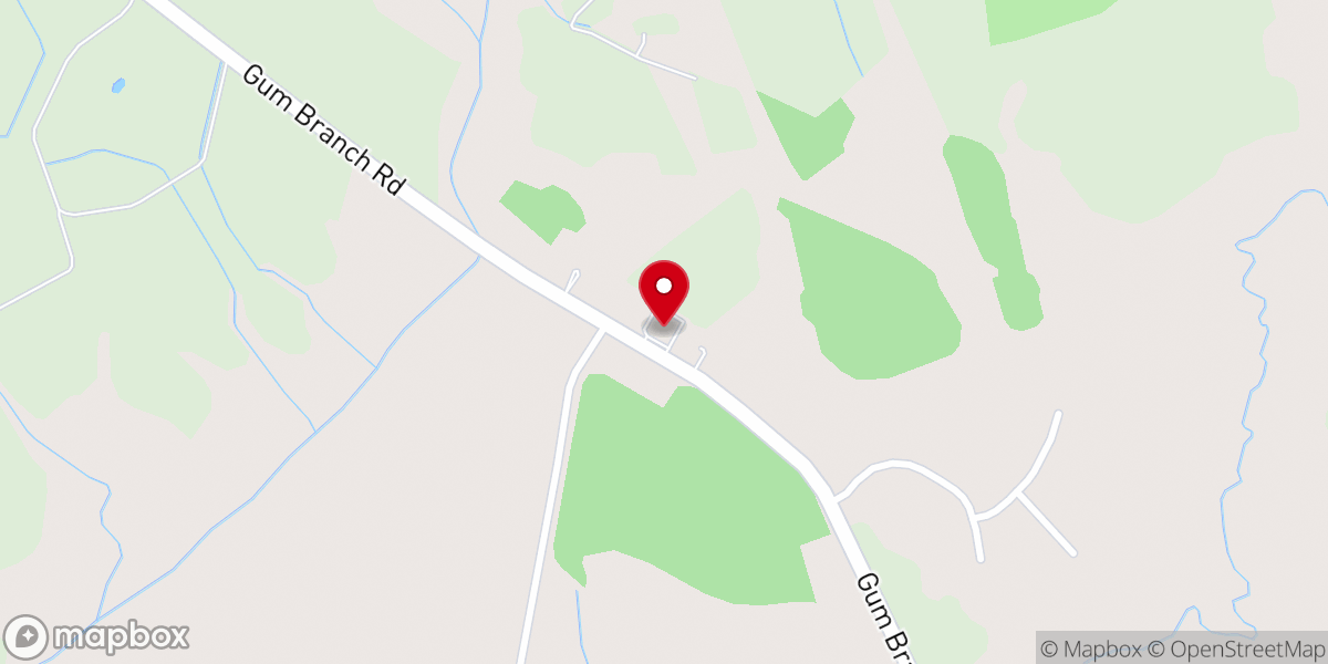 Map showing location of St Paul Freewill Baptist Church