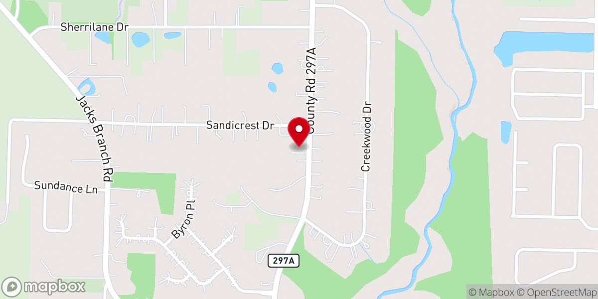 Map showing location of Carr Chapel