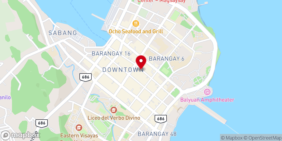 Map showing location of New Life Baptist Church