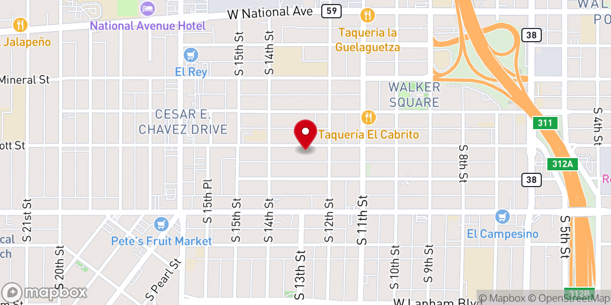 Map showing location of St. Mary's Ukrainian Orthodox Church