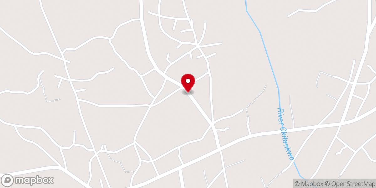 Map showing location of Praise Centre Church International