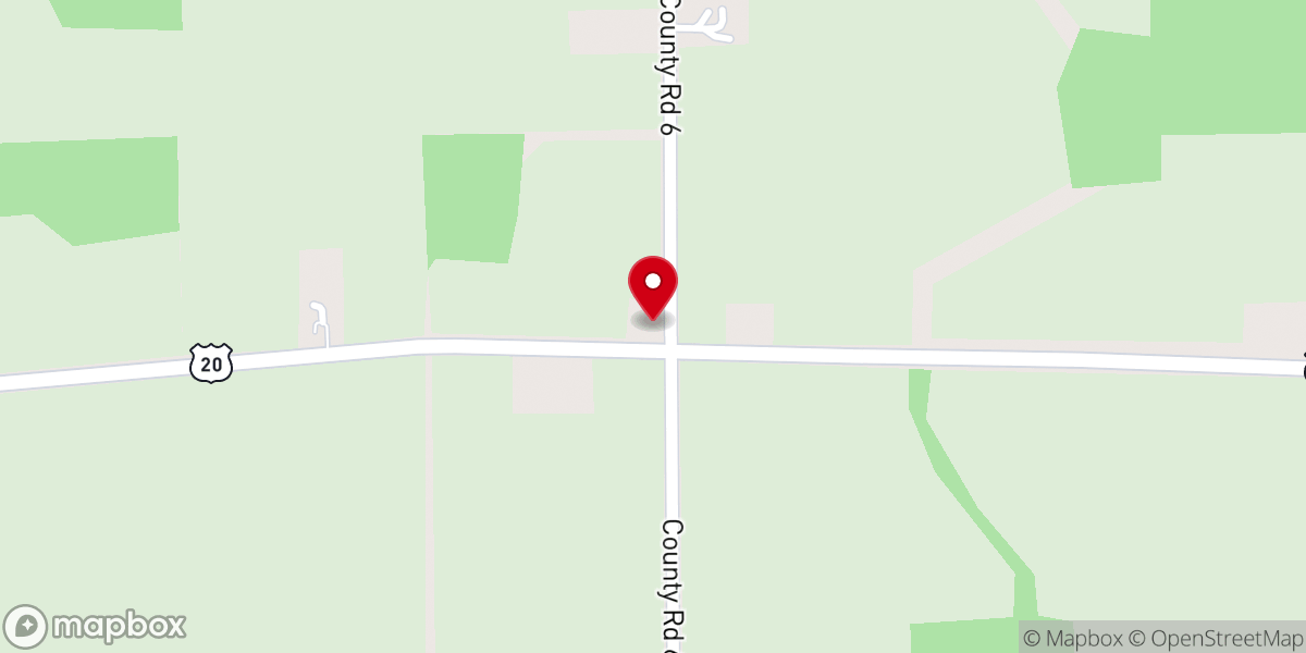 Map showing location of West Eagle Creek Presbyterian Church