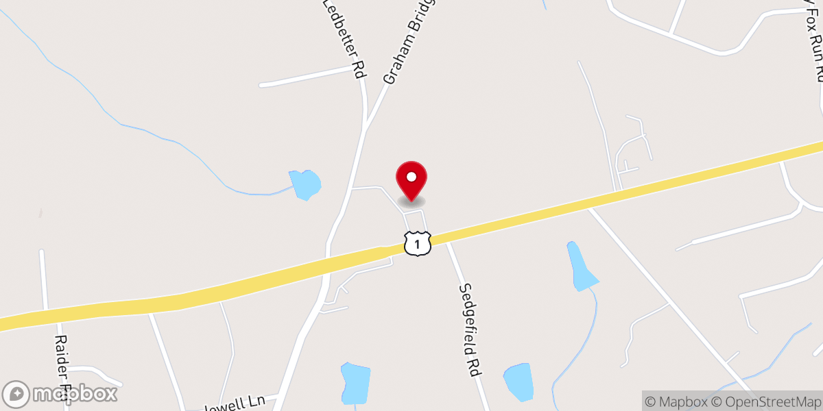Map showing location of Freedom Baptist Church