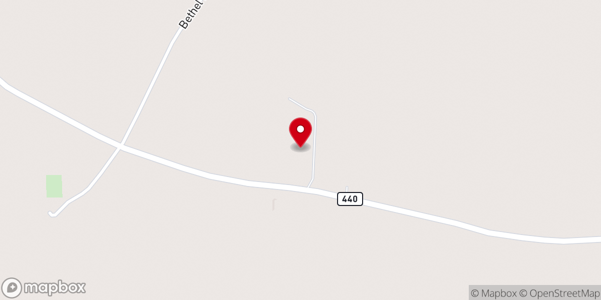 Map showing location of Taylor Creek Baptist Church