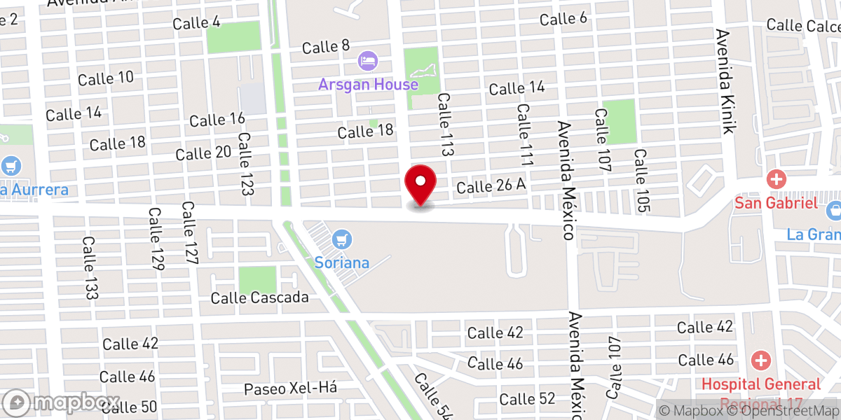 Map showing location of Capilla de Guadalupe (Seccion Maestro,Reg.95)
