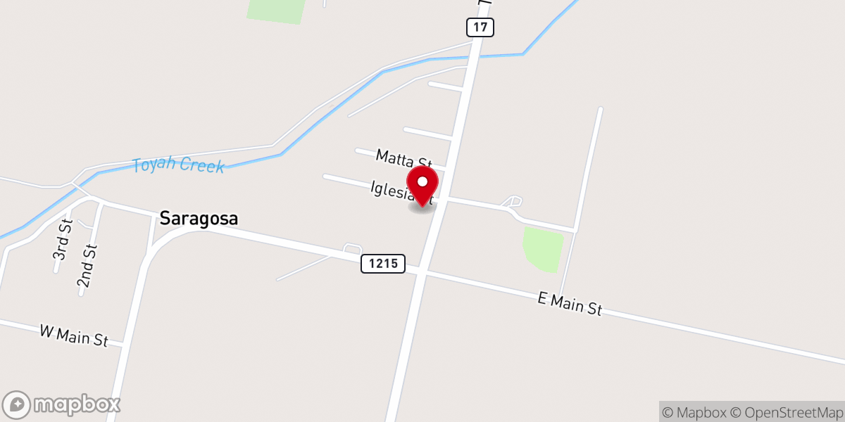 Map showing location of Santuario de Nuestra Señora de Guadalupe
