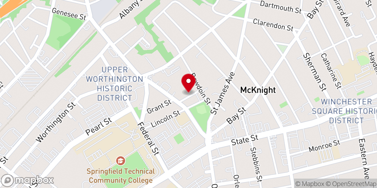 Map showing location of Mission Church Ministries
