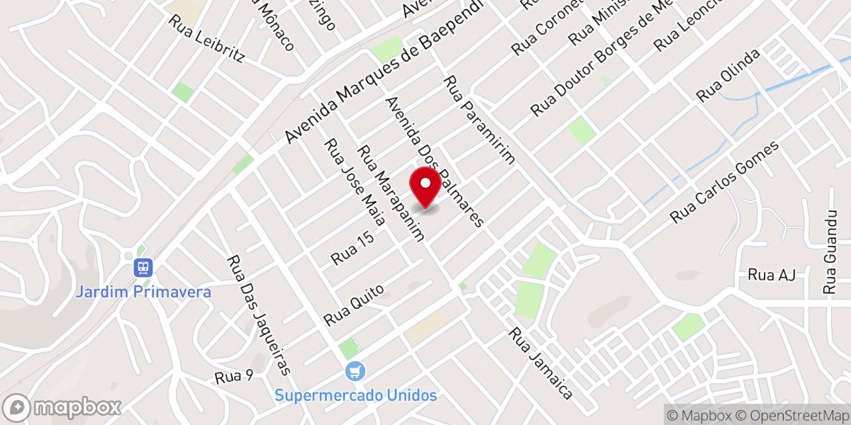 Map showing location of Igreja Pentecostal Unida Do Brasil- Jardim Primavera