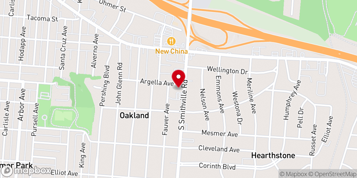 Map showing location of Sovereign Grace Church Dayton