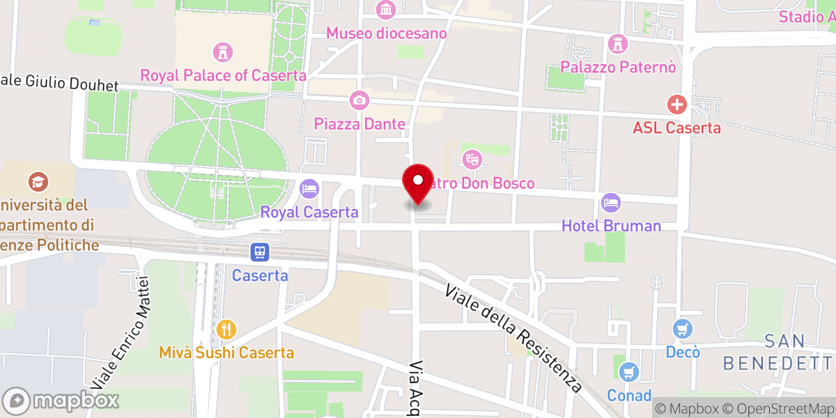 Map showing location of Santuario di Sant'Anna