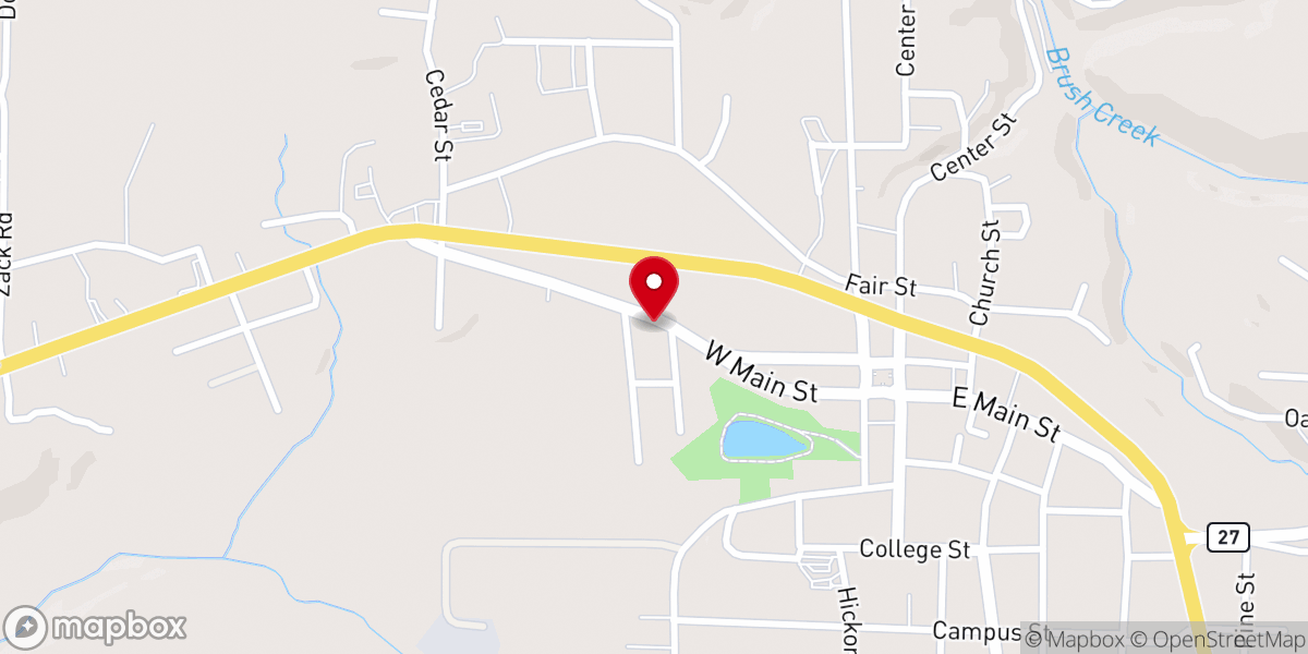 Map showing location of Landmark Missionary Baptist Ch