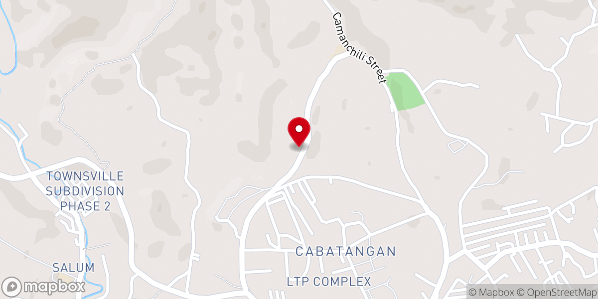 Map showing location of Saint Padre Pio Parish Church and Shrine - Cabatangan
