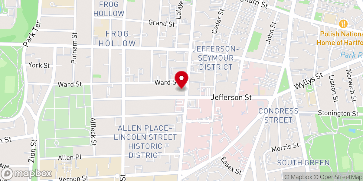 Map showing location of Salvation Army