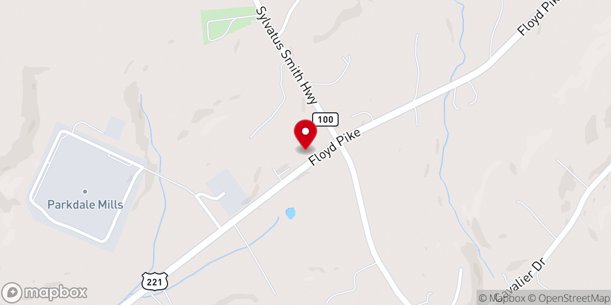 Map showing location of Hillsville PH Thrift Store