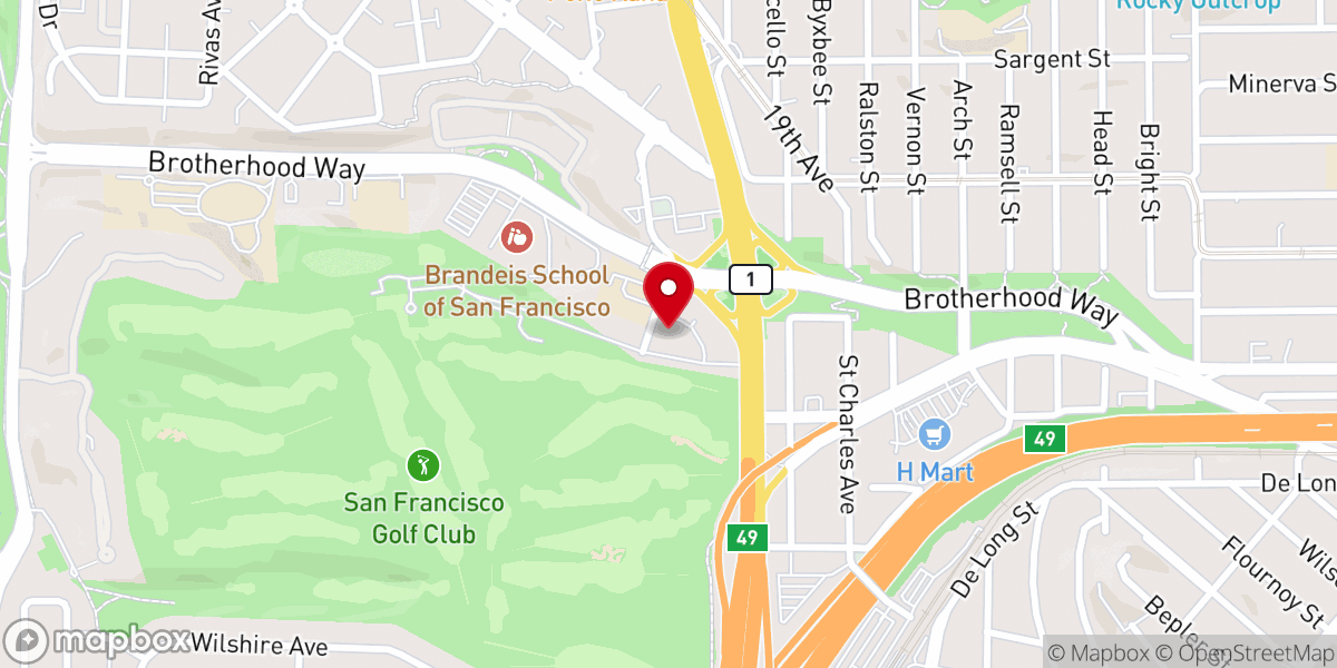 Map showing location of St. Thomas More Church