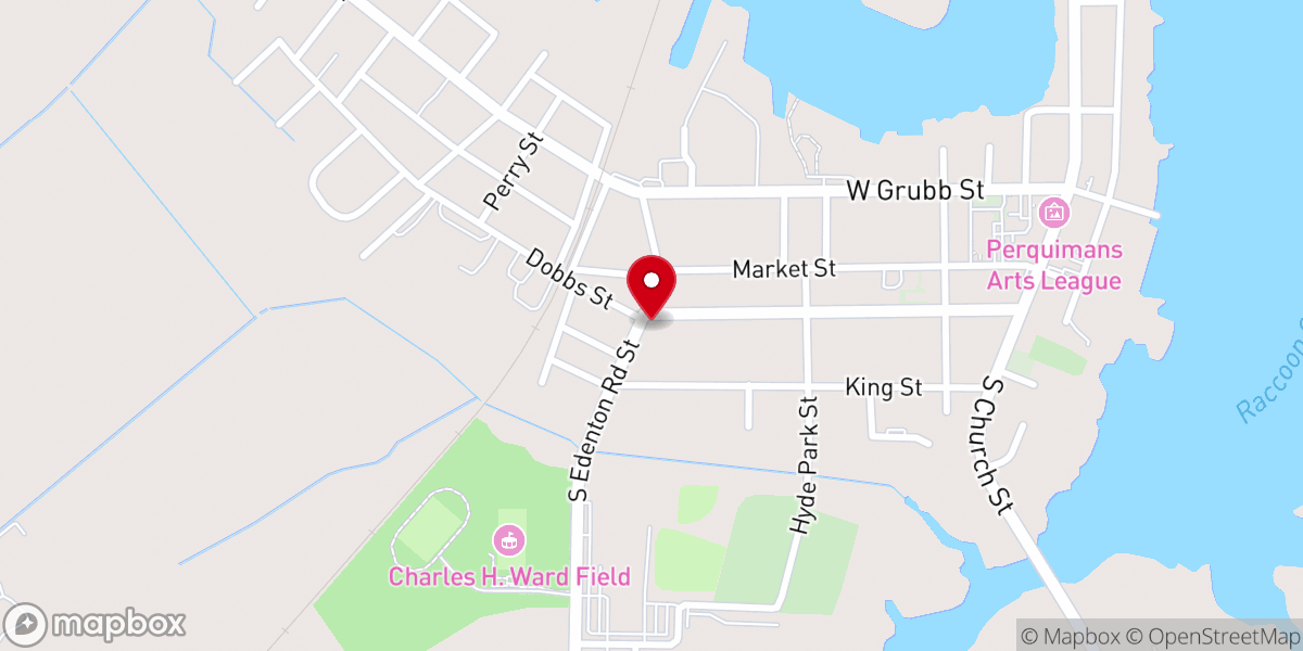 Map showing location of St. Paul A.M.E. Zion Church