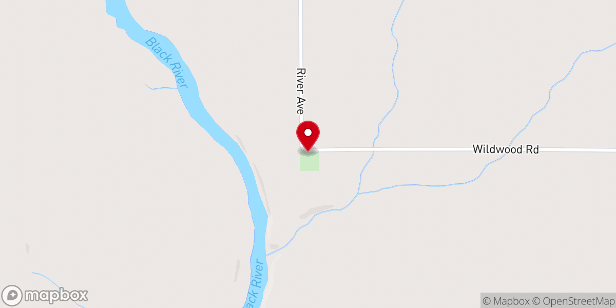 Map showing location of Marie Louise Opelt Chapel