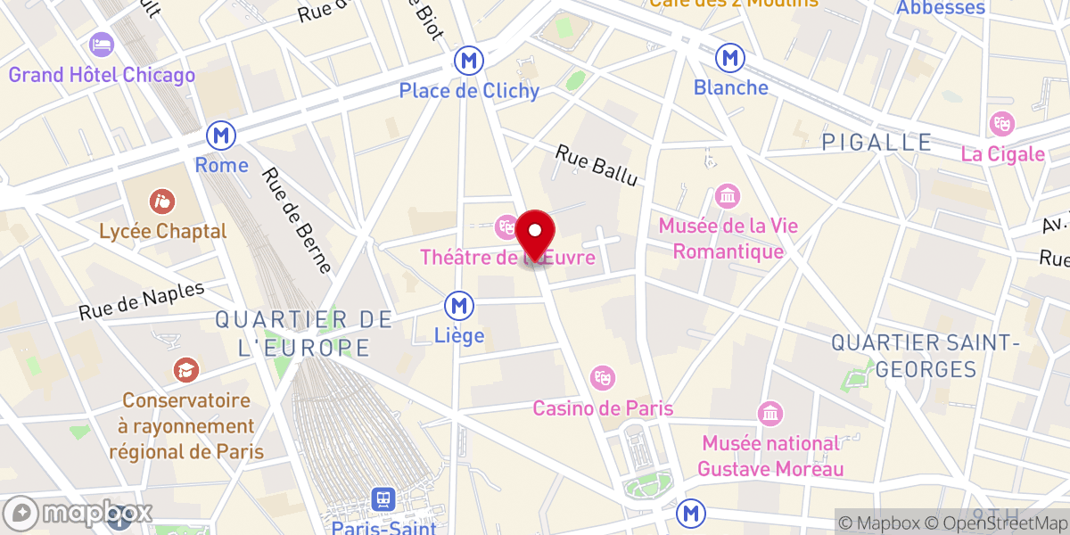 Map showing location of Maison du Protestantisme