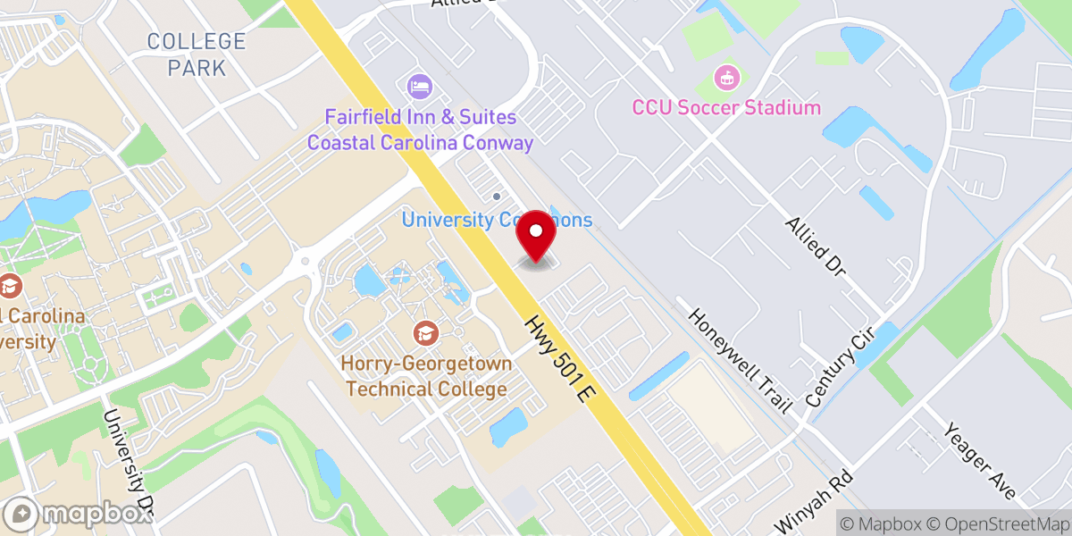 Map showing location of Christ the Servant Lutheran Church