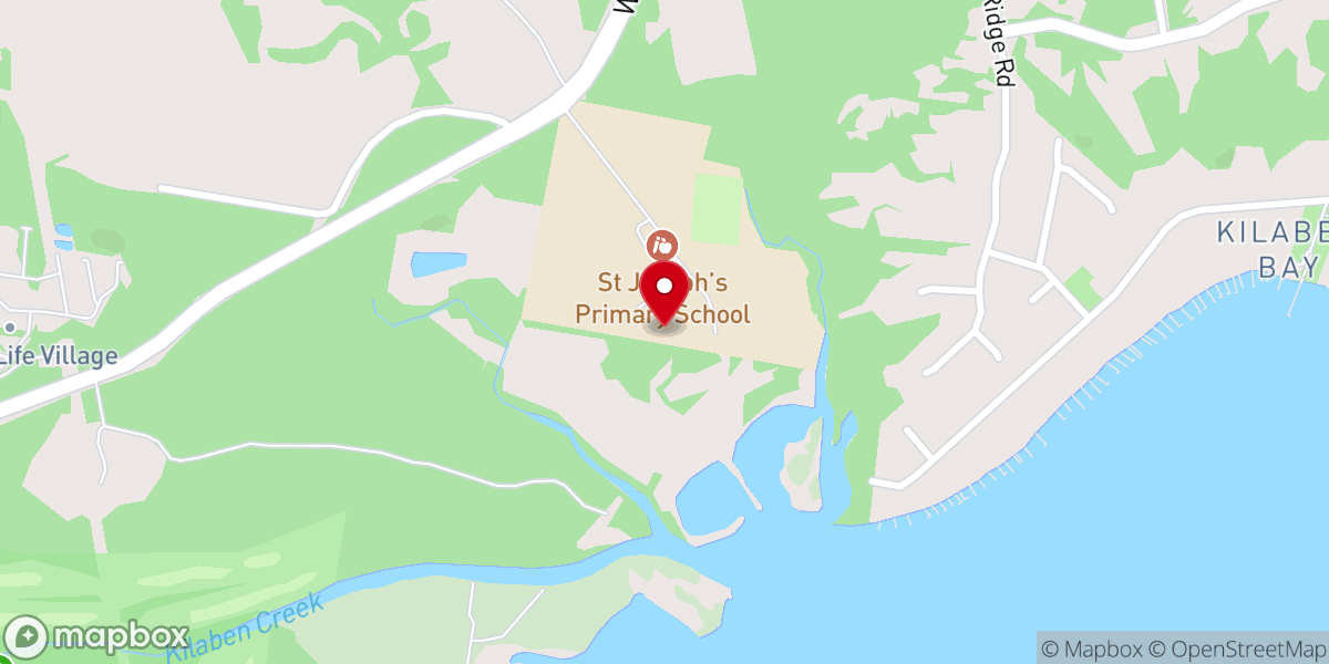 Map showing location of St Joseph's Toronto Church