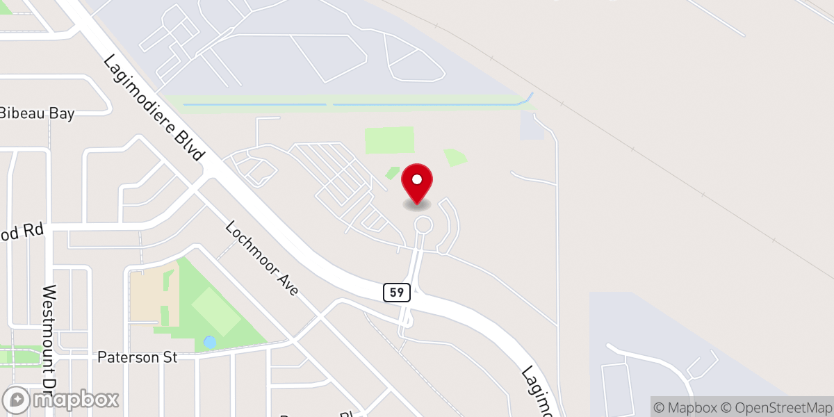 Map showing location of Springs Church