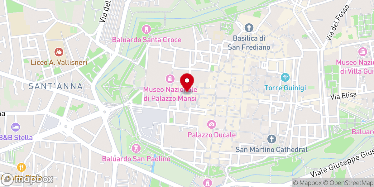 Map showing location of Basilica minore dei Santi Paolino e Donato