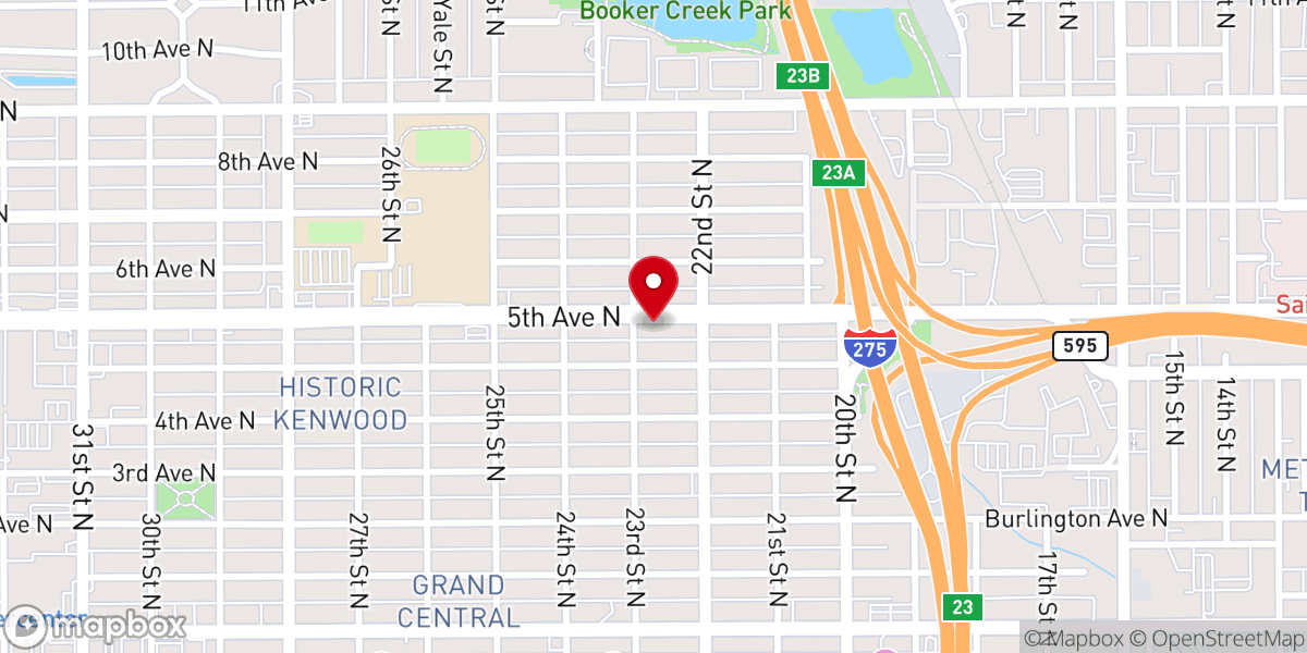 Map showing location of Grace Gospel Chapel