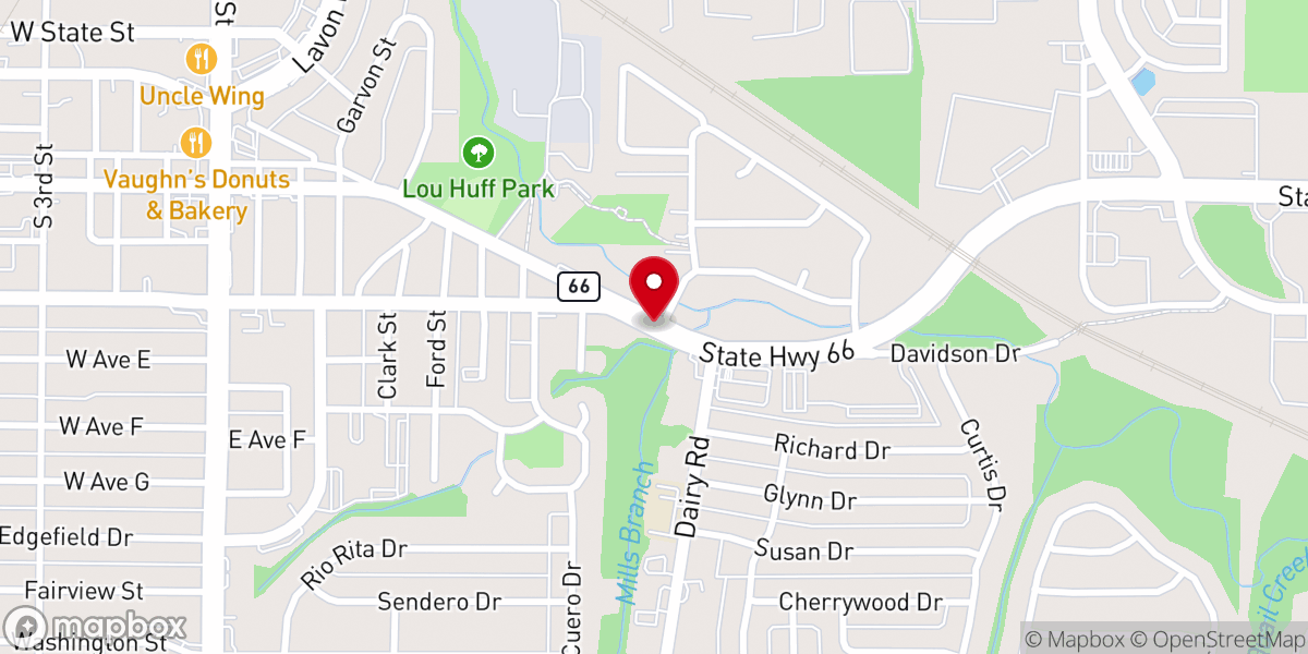 Map showing location of Pentecost Church of God in Christ
