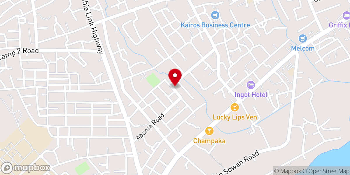 Map showing location of The Divine Healer's Church,Teshie 1