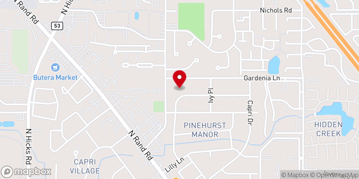 Map showing location of Iglesia Cristiana Palabra Viva