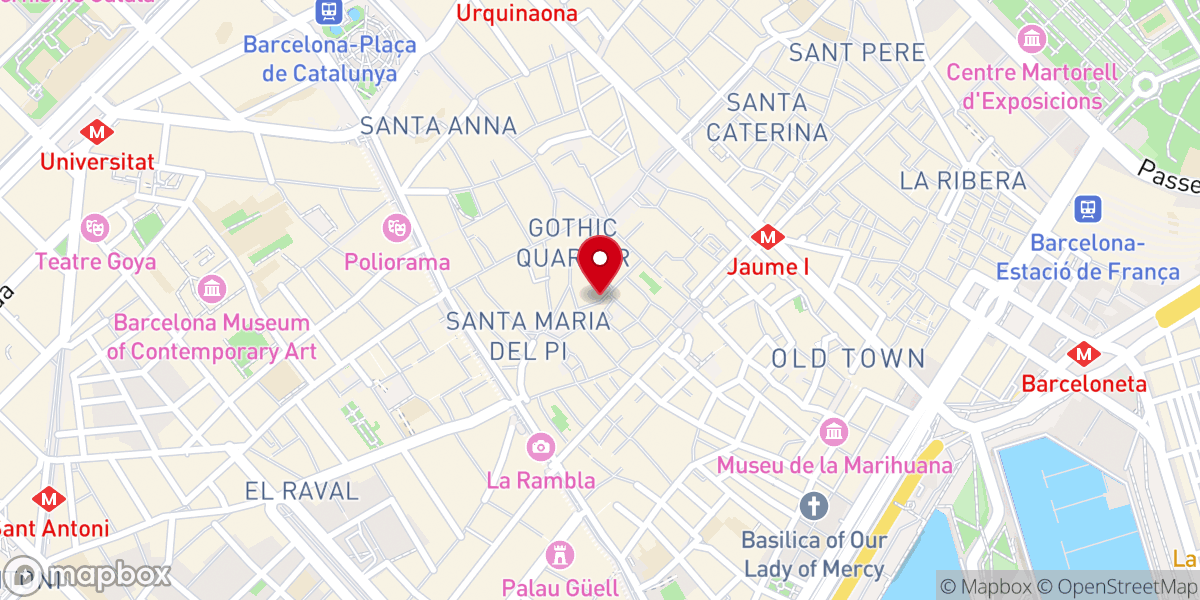 Map showing location of Bajada de Santa Eulalia