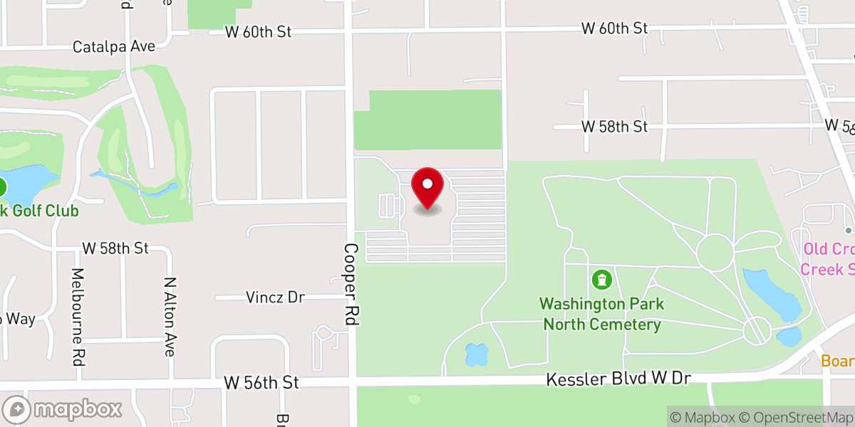 Map showing location of Eastern Star Church