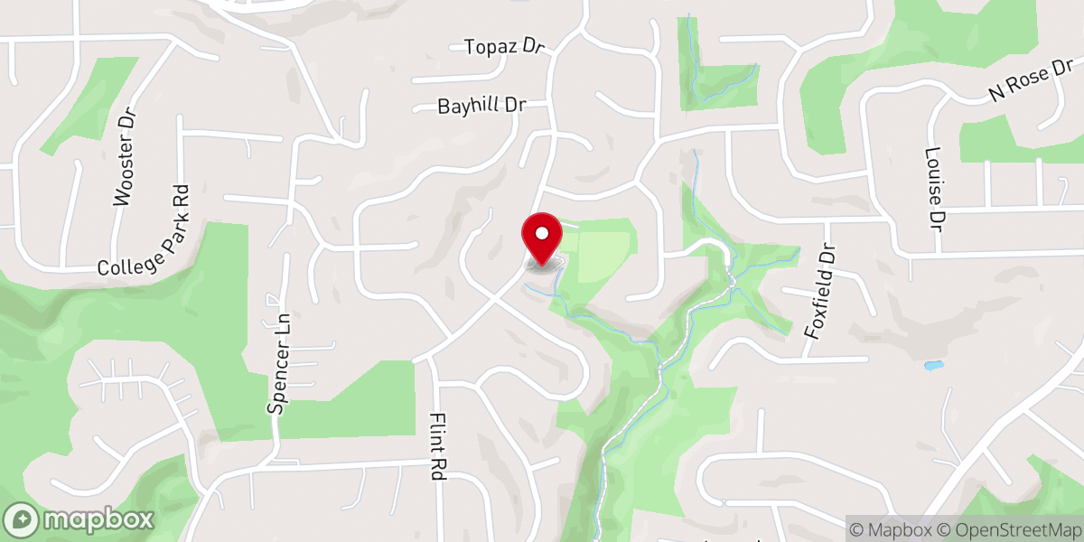 Map showing location of Stoneridge Covenant Church