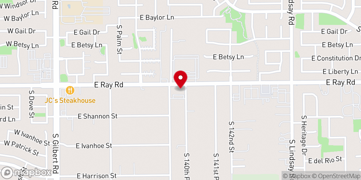 Map showing location of Heritage Lutheran Church