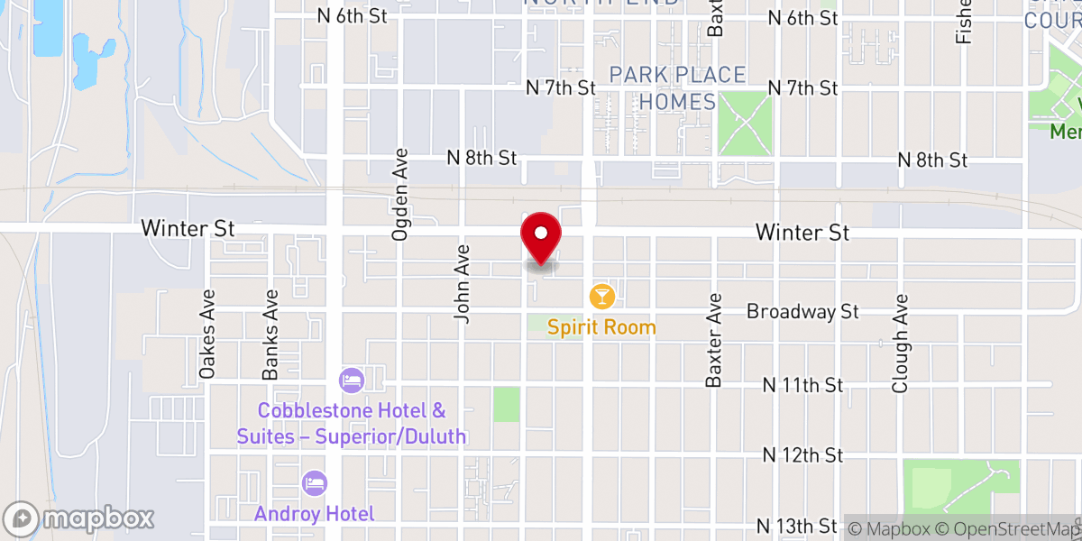 Map showing location of The Salvation Army of Superior