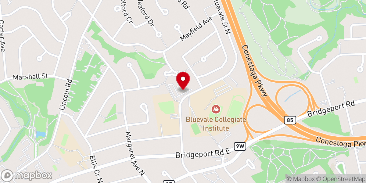 Map showing location of St Agnes Catholic Church