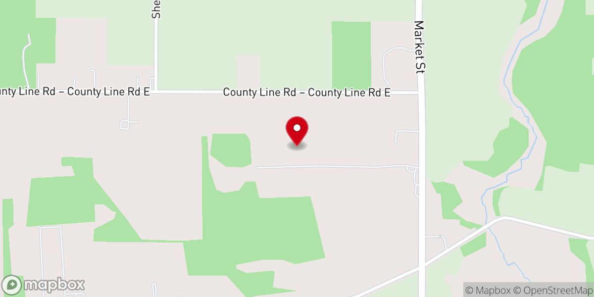 Map showing location of Shaker Woods Festival