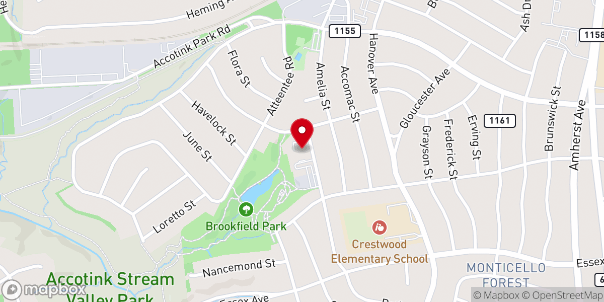 Map showing location of Grace Presbyterian Church of Springfield
