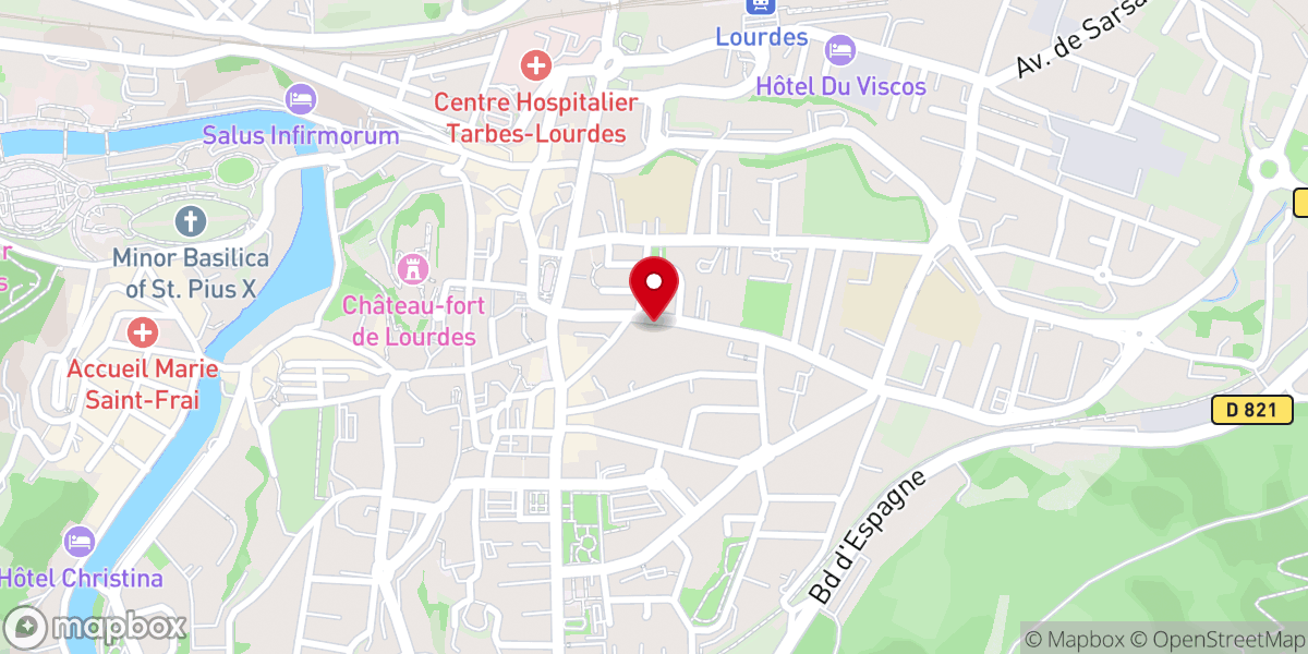 Map showing location of Communauté des Fréres
