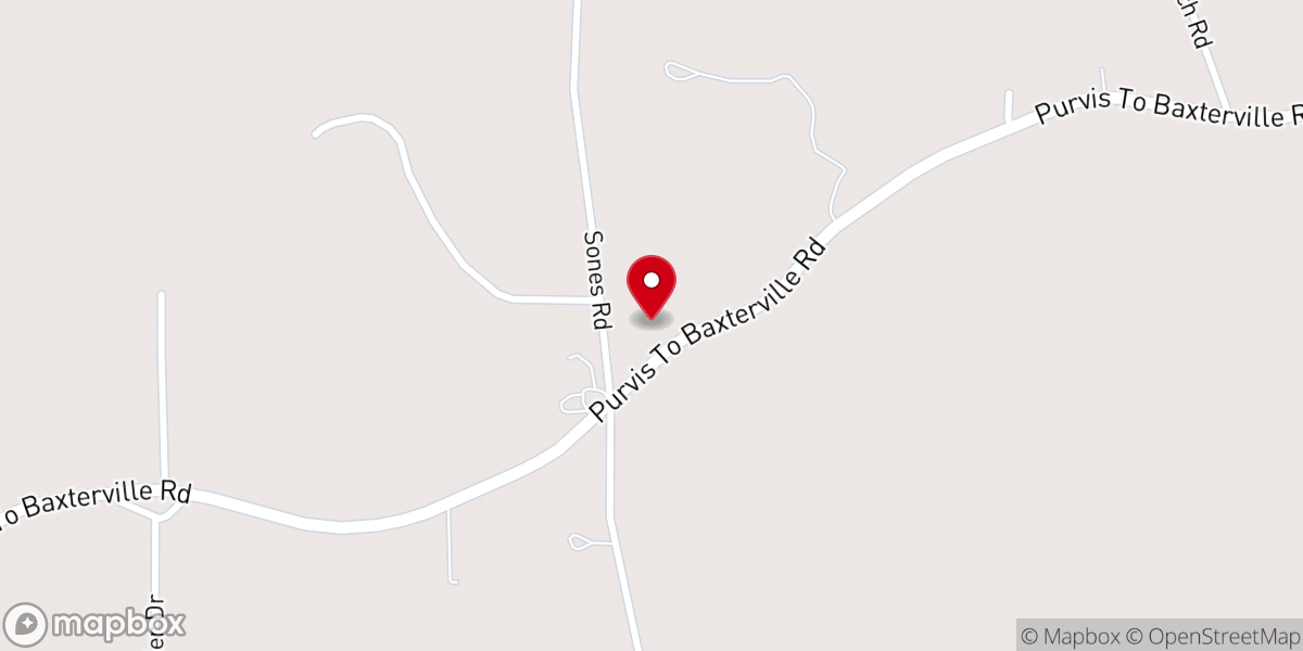 Map showing location of Pleasant Home Community Church