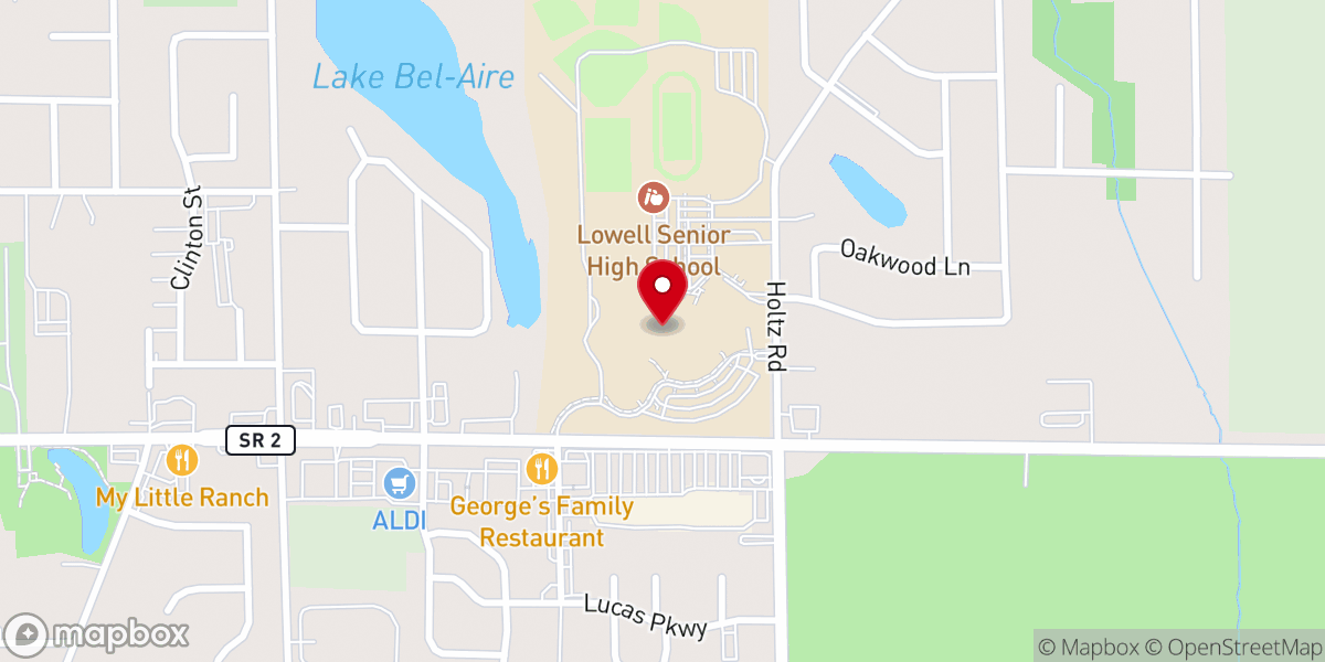 Map showing location of Grove Church