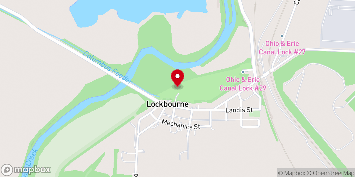Map showing location of Locke Meadows Park (Ohio and Erie Canal Lock 30)