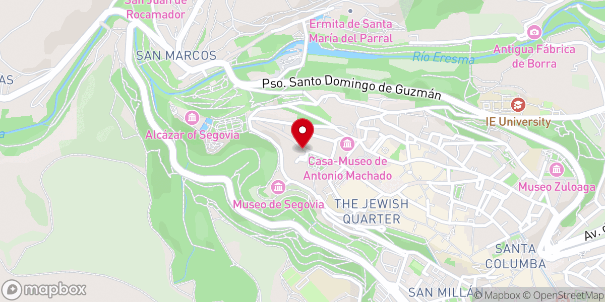 Map showing location of Iglesia de San Andrés