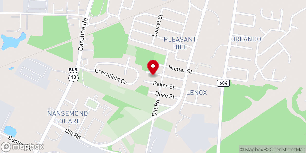 Map showing location of Pleasant Union Baptist Church