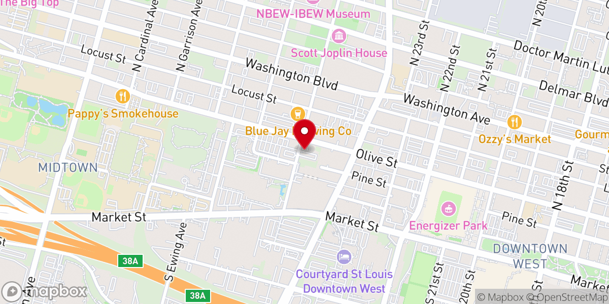 Map showing location of Washington Metropolitan African Methodist Episcopal Zion Church Of