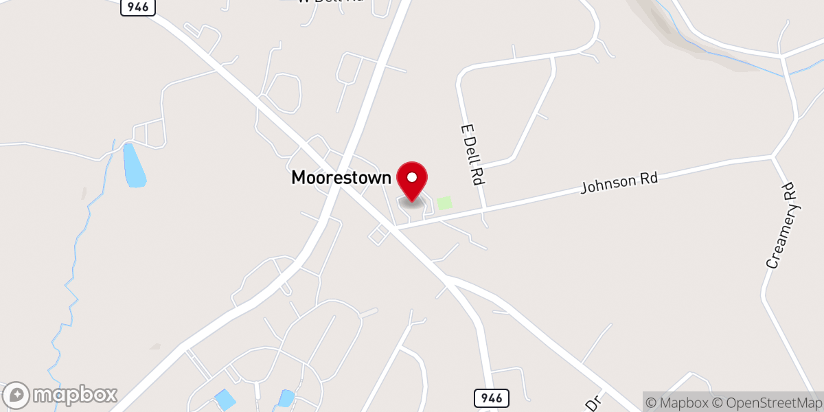 Map showing location of Holy Cross Evangelical Lutheran Church