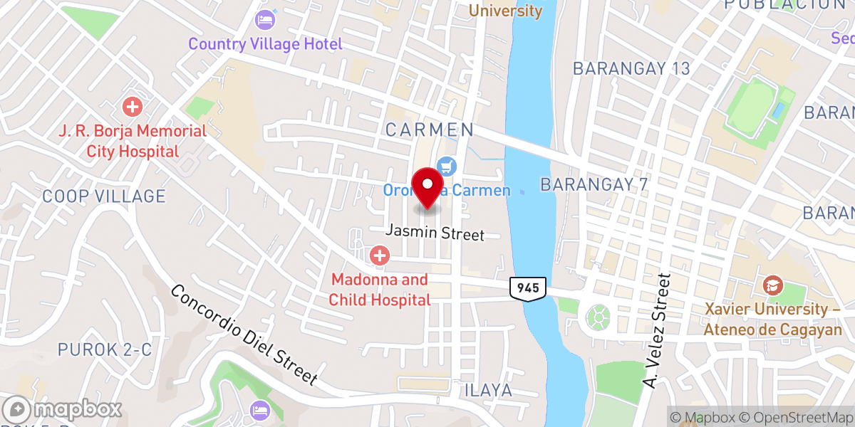 Map showing location of Lord Jesus Our Redeemer Church - Carmen, Cagayan de Oro City (LJORcdo)