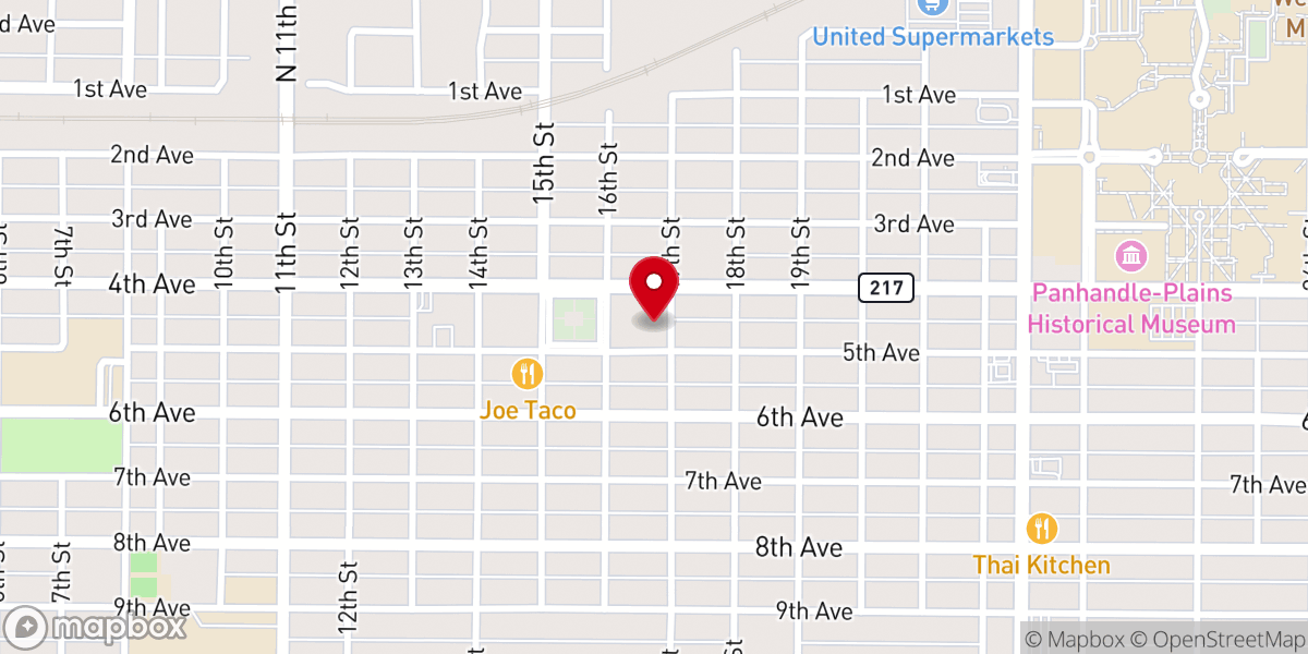 Map showing location of First Baptist Church - Ministry Center